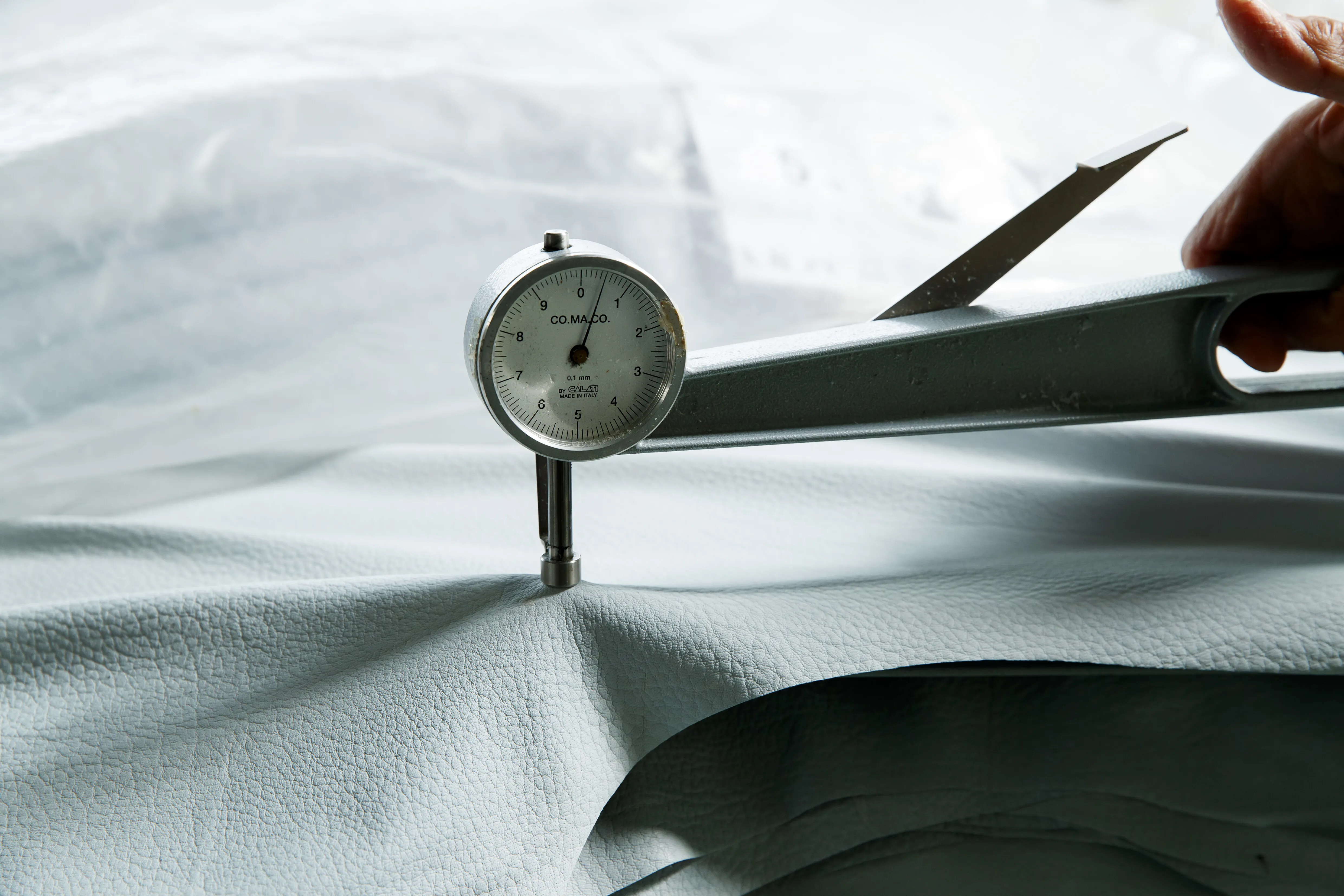 Measurement of deerskin thickness