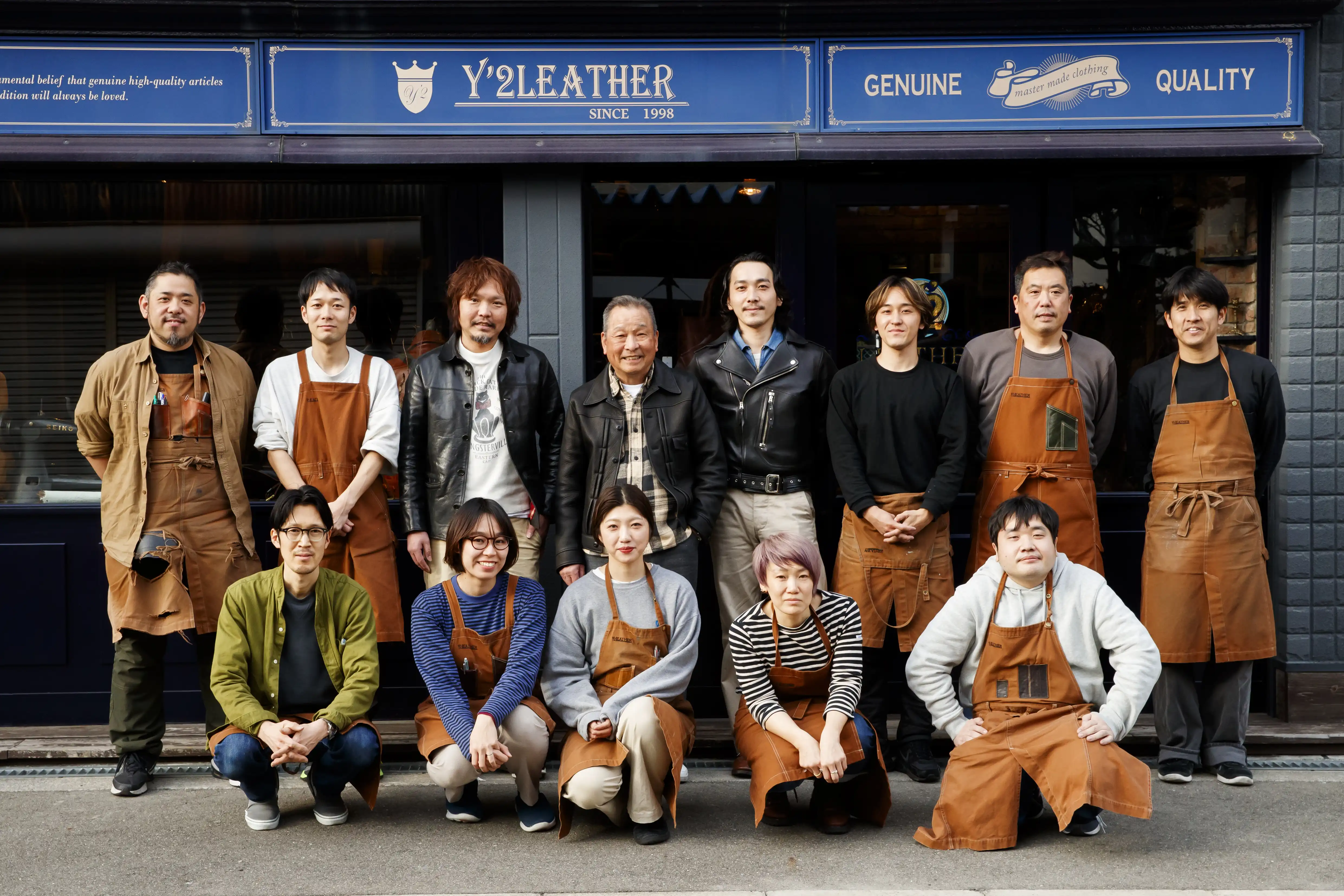 Group photo of Y'2 Leather staff