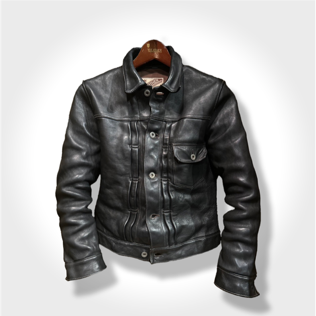 Ageing extra edition leather jacket brand