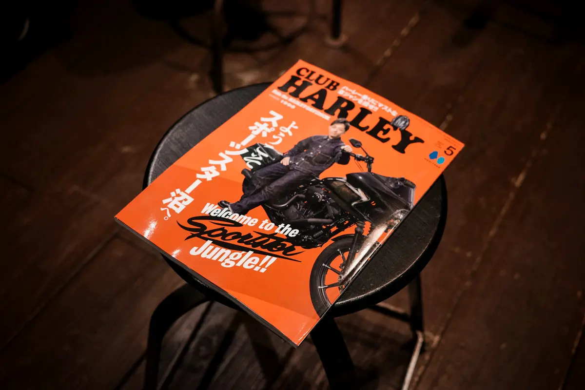 Published in the May issue of CLUB HARLEY leather jacket brand