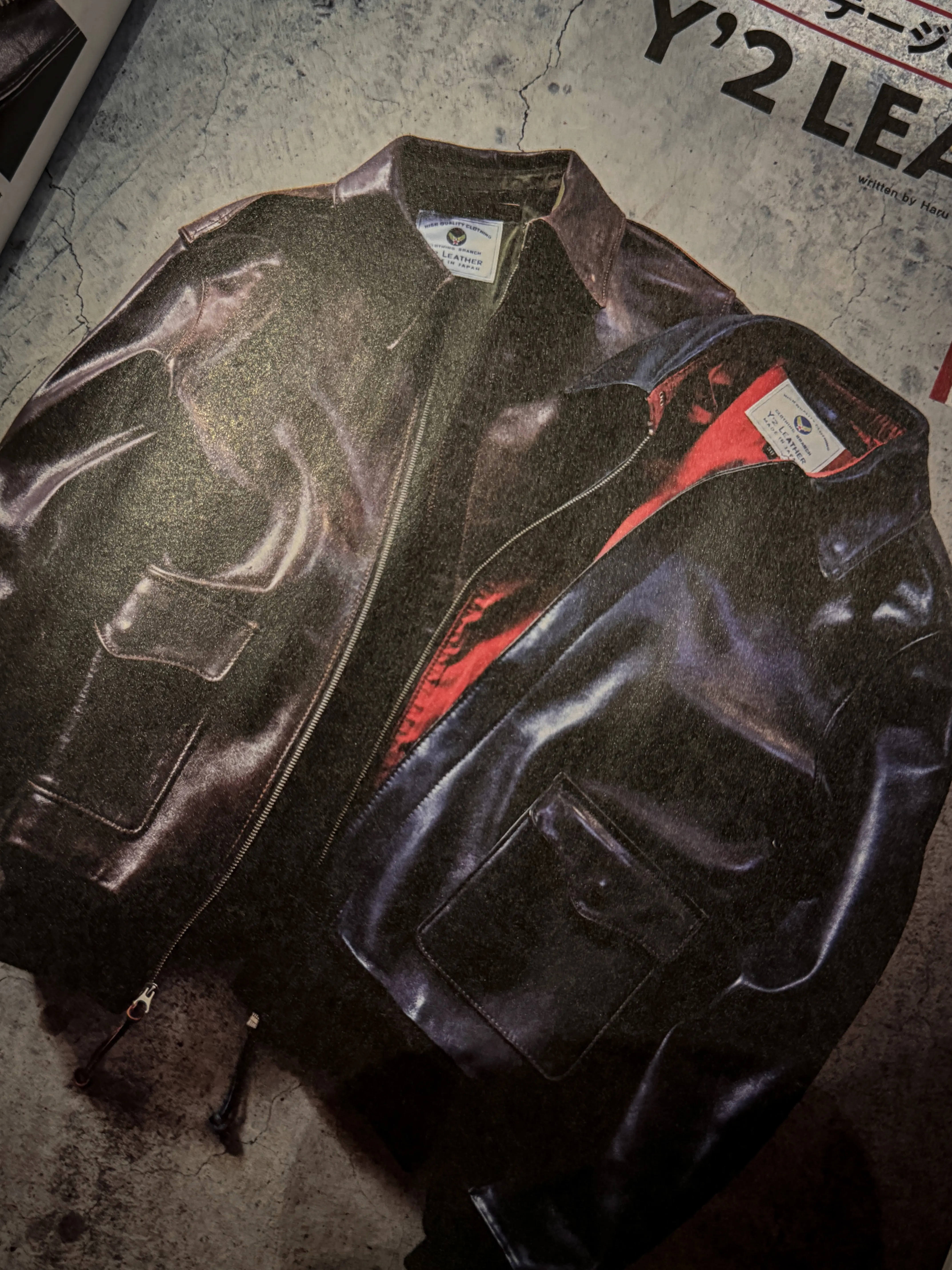 Published in the November issue of HailMary Magazine leather jacket brand