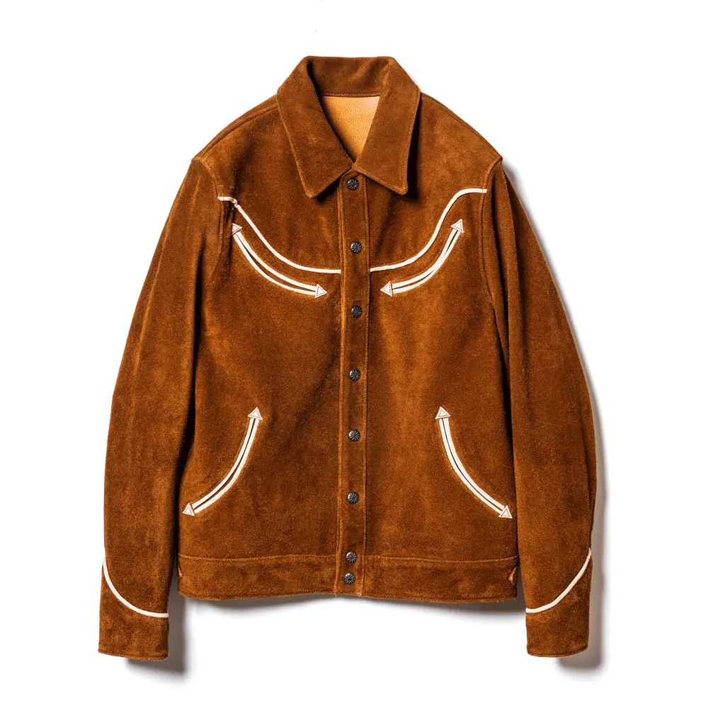 STEER SUEDE & SADDLE HORSE WESTERN SHIRT JACKET | Y'2 LEATHER