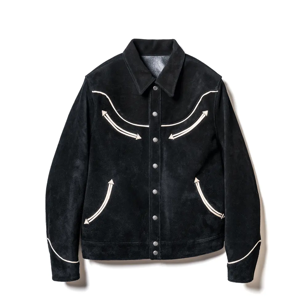 STEER SUEDE & SADDLE HORSE WESTERN SHIRT JACKET | Y'2 LEATHER