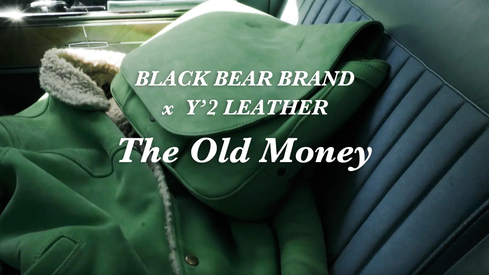 BLACK BEAR BRAND x Y'2 LEATHER - The Old Money short movie release leather jacket brand