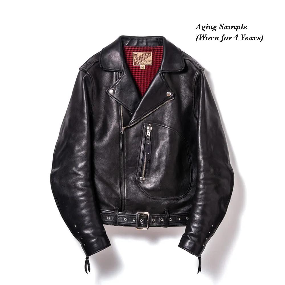 ECO HORSE '30s DOUBLE BREASTED MOTORCYCLE JACKET メンズ ウィメンズ レザージャケット 革ジャン