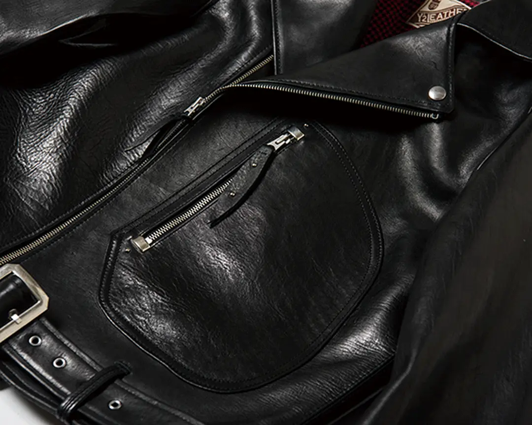 ECO HORSE '30s DOUBLE BREASTED MOTORCYCLE JACKET メンズ ウィメンズ レザージャケット 革ジャン