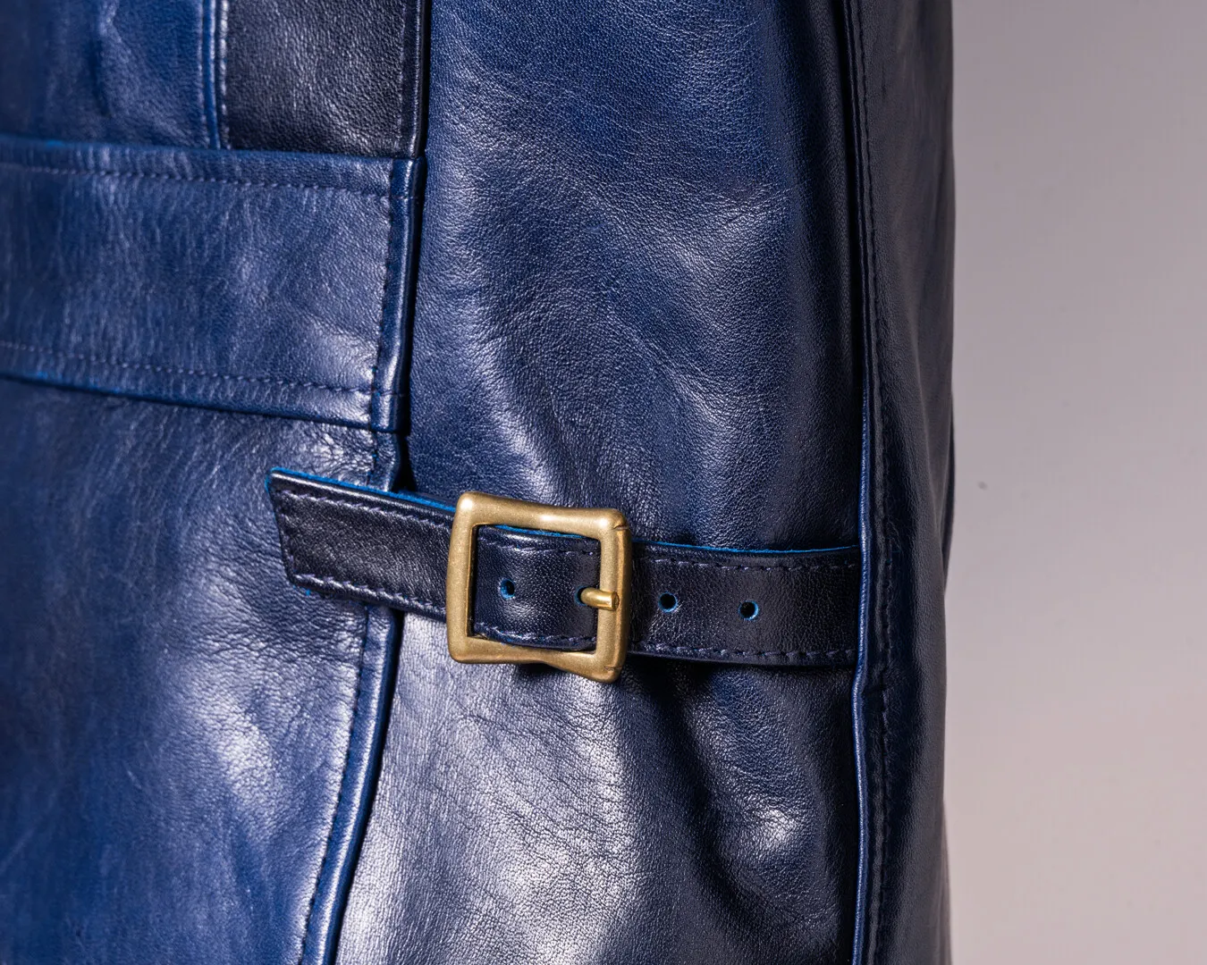 HAND DYED HORSE DOUBLE BREASTED JACKET メンズ ウィメンズ レザージャケット 革ジャン