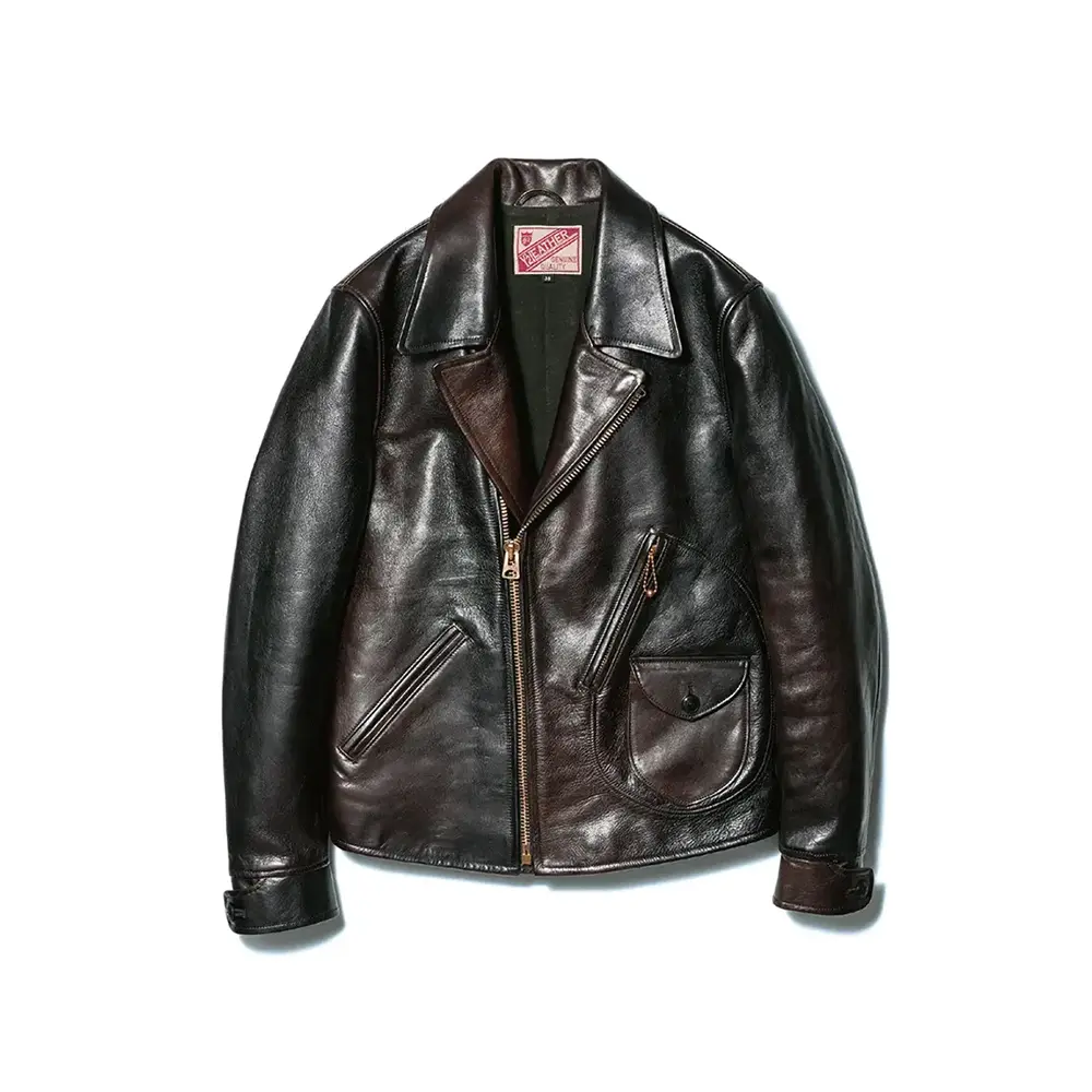 HAND DYED HORSE DOUBLE BREASTED JACKET メンズ ウィメンズ レザージャケット 革ジャン