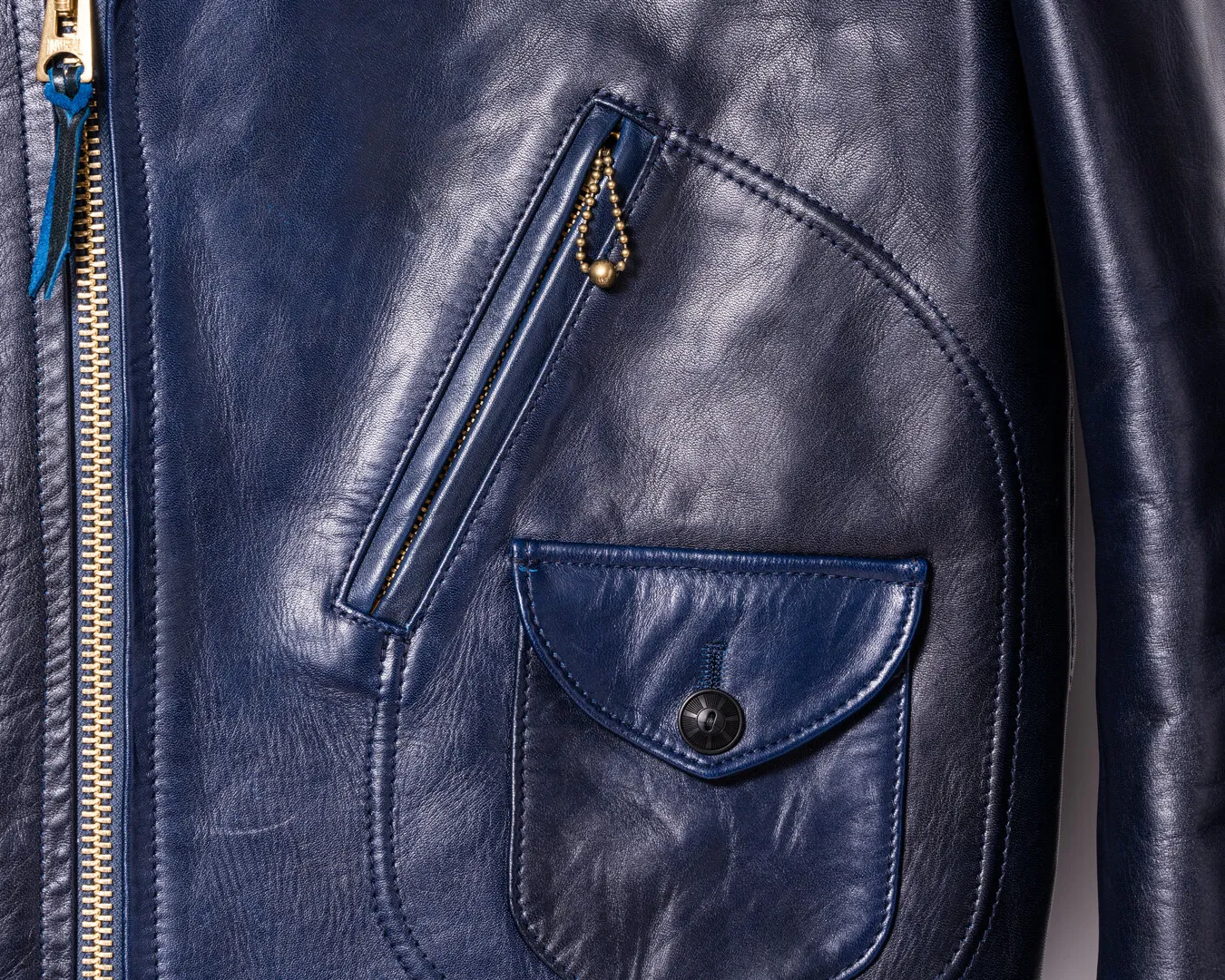 HAND DYED HORSE DOUBLE BREASTED JACKET メンズ ウィメンズ レザージャケット 革ジャン