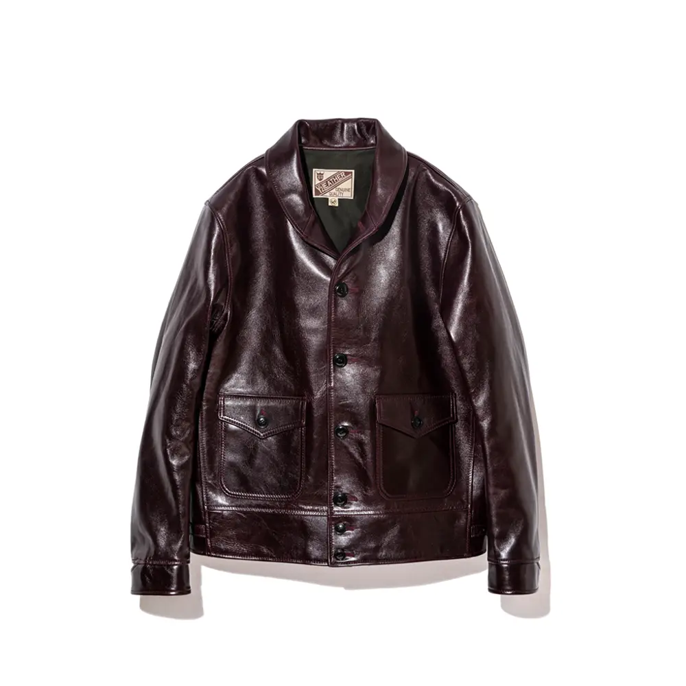 ANILINE HORSE COSSACK JACKET メンズ ウィメンズ レザージャケット 革ジャン