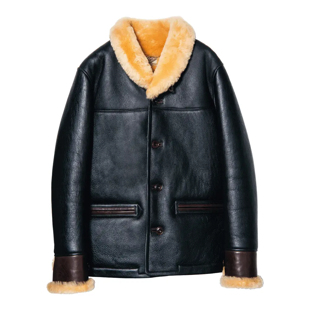 COLOMER MOUTON CAR COAT leather jacket brand