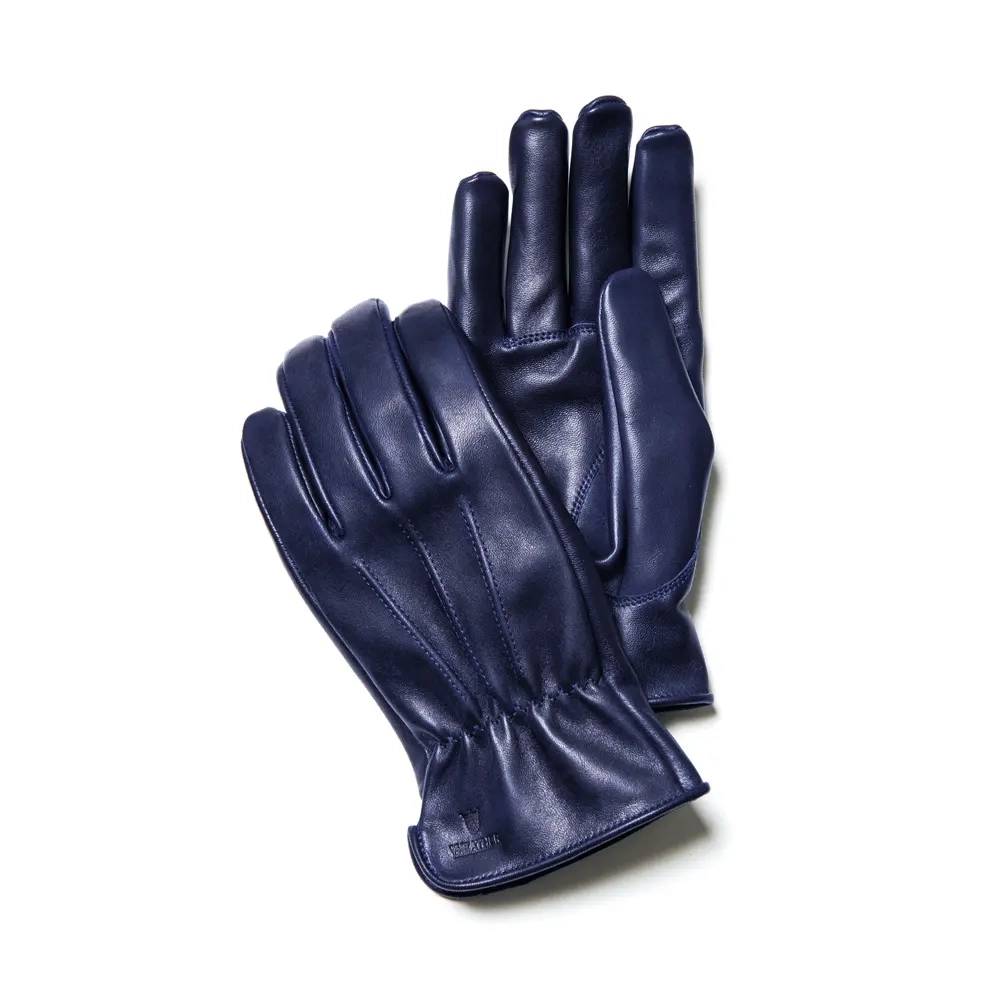 LEATHER SHORT GLOVES - INDIGO HORSE leather jacket brand