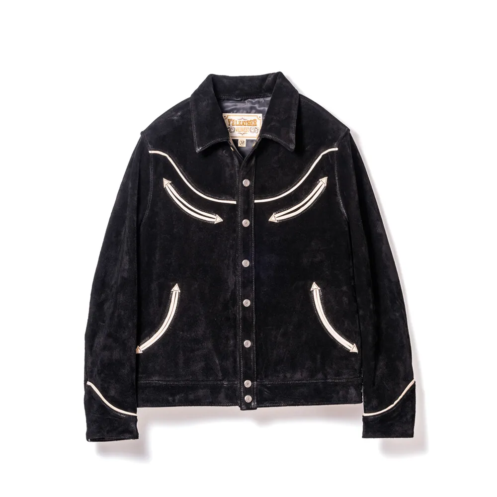 STEER ROUGHOUT & SADDLE HORSE WESTERN SHIRT JACKET メンズ ウィメンズ レザージャケット 革ジャン