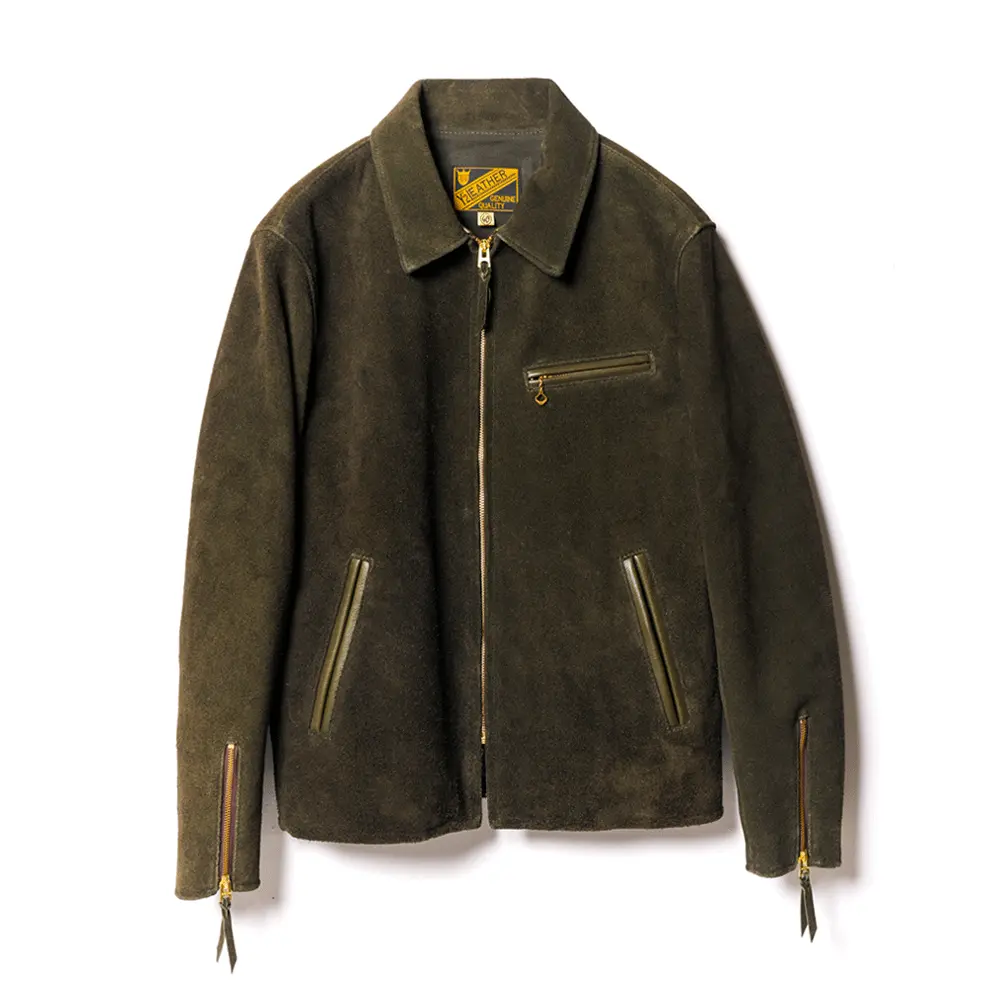 STEER SUEDE SINGLE RIDERS leather jacket brand