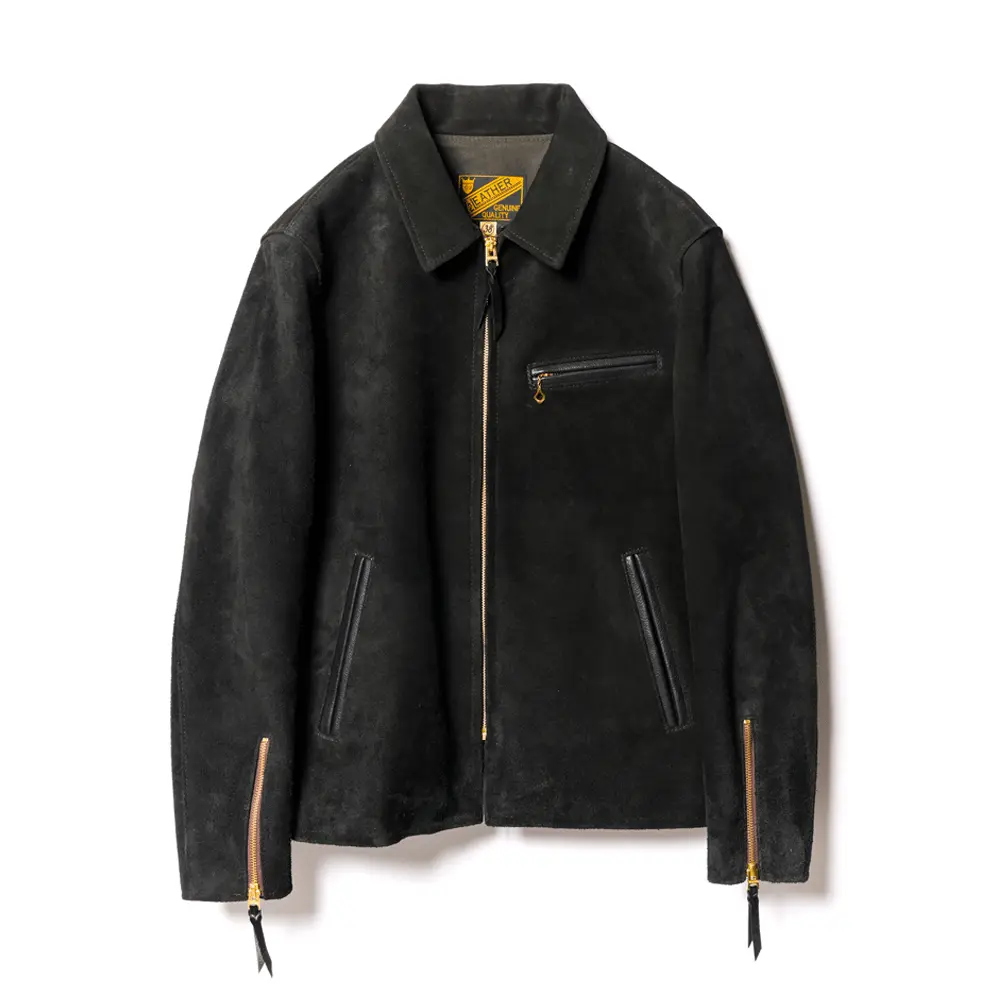 STEER SUEDE SINGLE RIDERS leather jacket brand