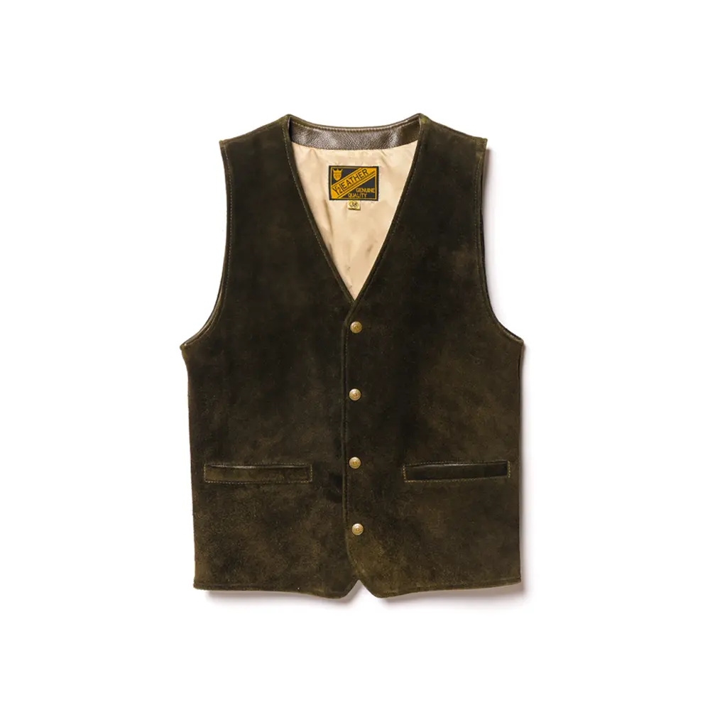 STEER ROUGHOUT VEST ~ Spring Edition ~ メンズ ウィメンズ レザージャケット 革ジャン