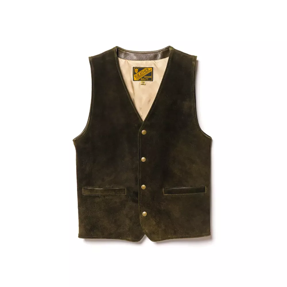 STEER ROUGHOUT VEST ~ Spring Edition ~ メンズ ウィメンズ レザージャケット 革ジャン