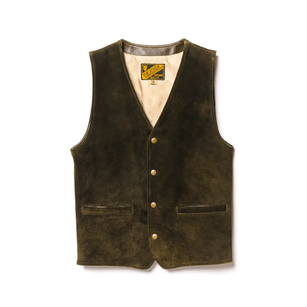 STEER SUEDE VEST ~ Spring Edition ~ leather jacket brand
