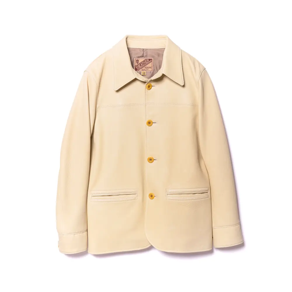 DEER SKIN ROUNDED HEM CAR COAT ~ Spring Edition ~ メンズ ウィメンズ レザージャケット 革ジャン