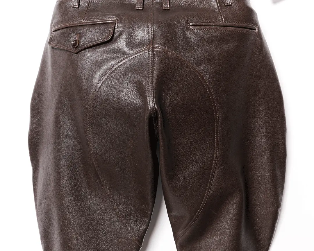 GOAT SKIN 40'S JODHPURS PANTS leather jacket brand