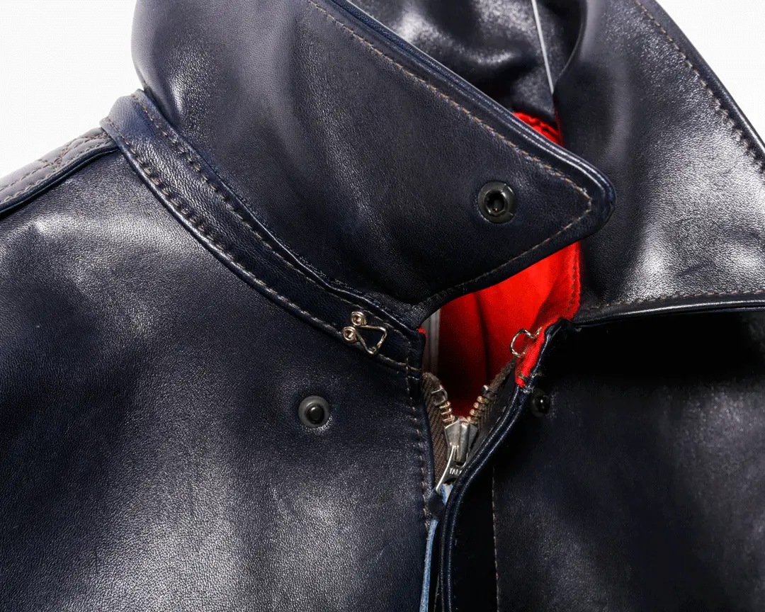 INDIGO HORSE Type A-2 leather jacket brand