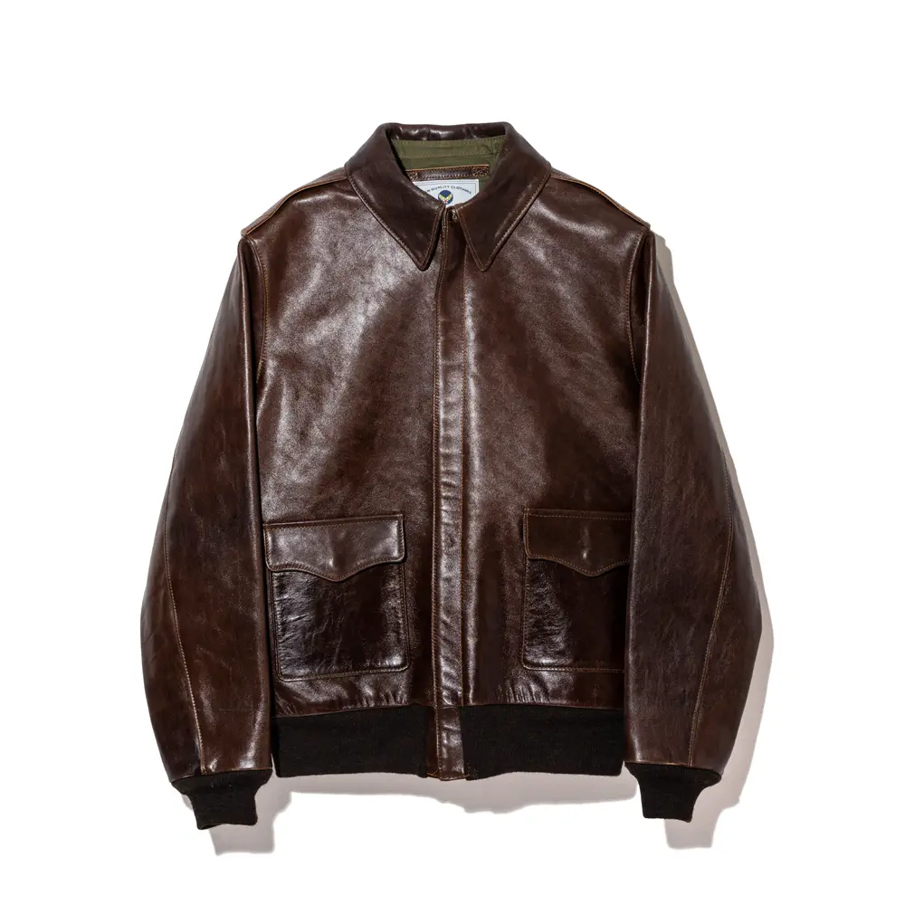 PULL UP HORSE Type A-2 leather jacket brand