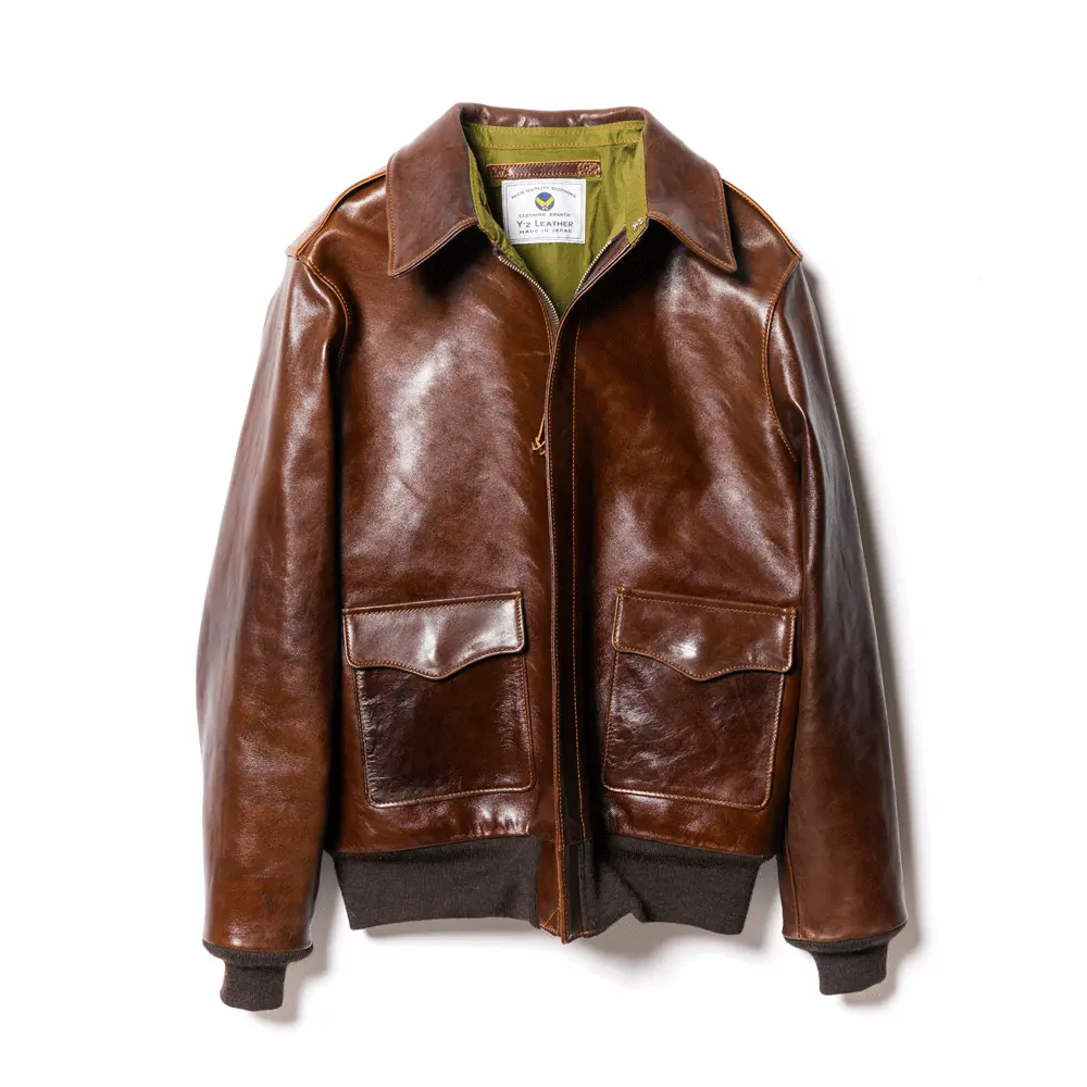 PULL UP HORSE Type A-2 leather jacket brand