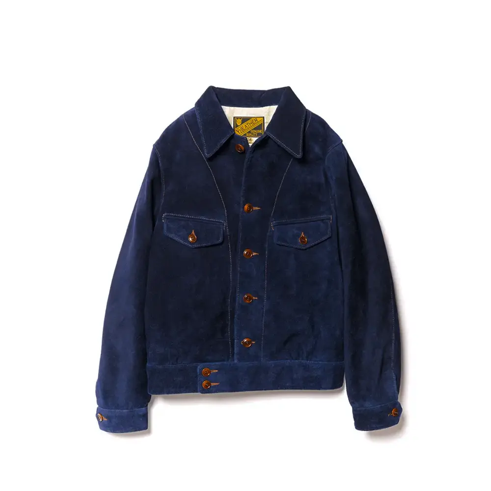 STEER ROUGHOUT 30'S STYLE FRENCH CYCLE SHORT JACKET メンズ ウィメンズ レザージャケット 革ジャン