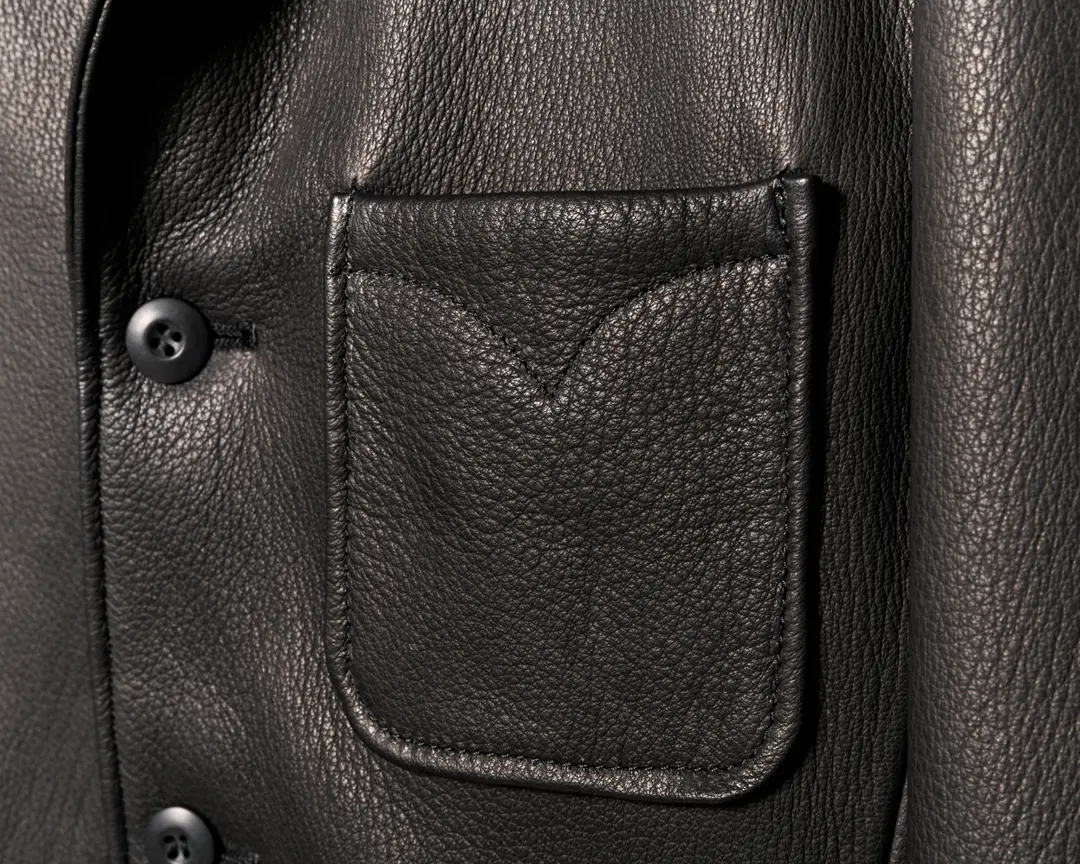 DEER SKIN SACK JACKET leather jacket brand