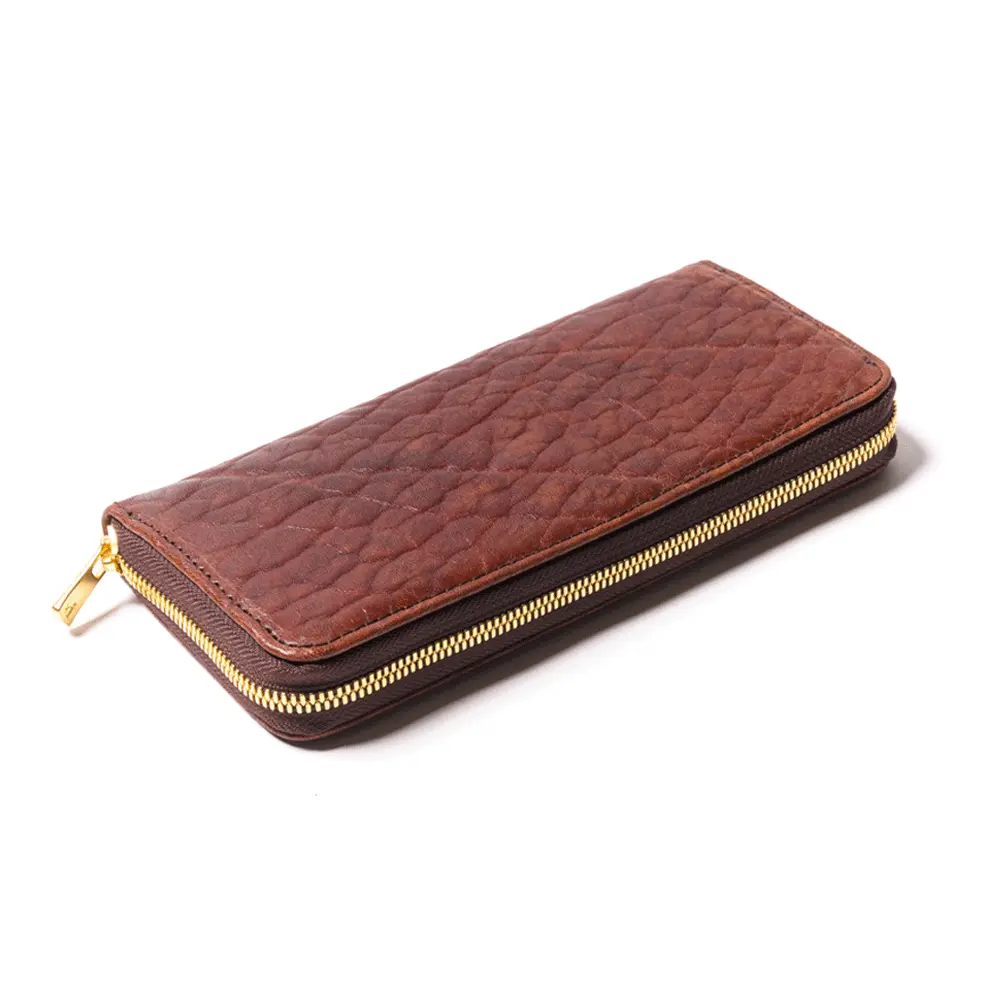 BULL HIDE LONG WALLET leather jacket brand