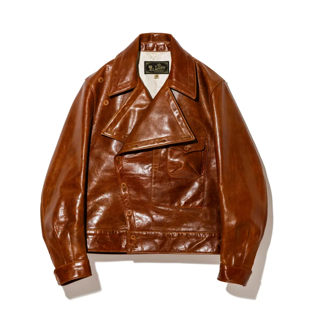 OIL WAX HORSE BRITISH STYLE AVIATOR JACKET メンズ ウィメンズ レザージャケット 革ジャン