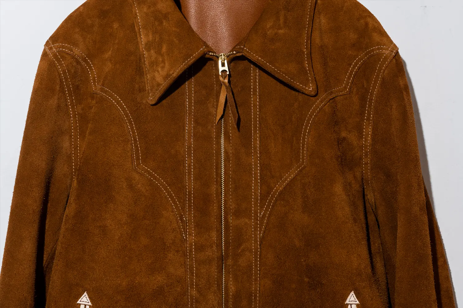 STEER ROUGHOUT & SADDLE HORSE WESTERN JACKET leather jacket brand