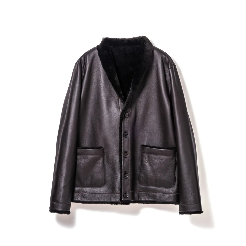 MERINO MOUTON REVERSIBLE JACKET メンズ ウィメンズ レザージャケット 革ジャン