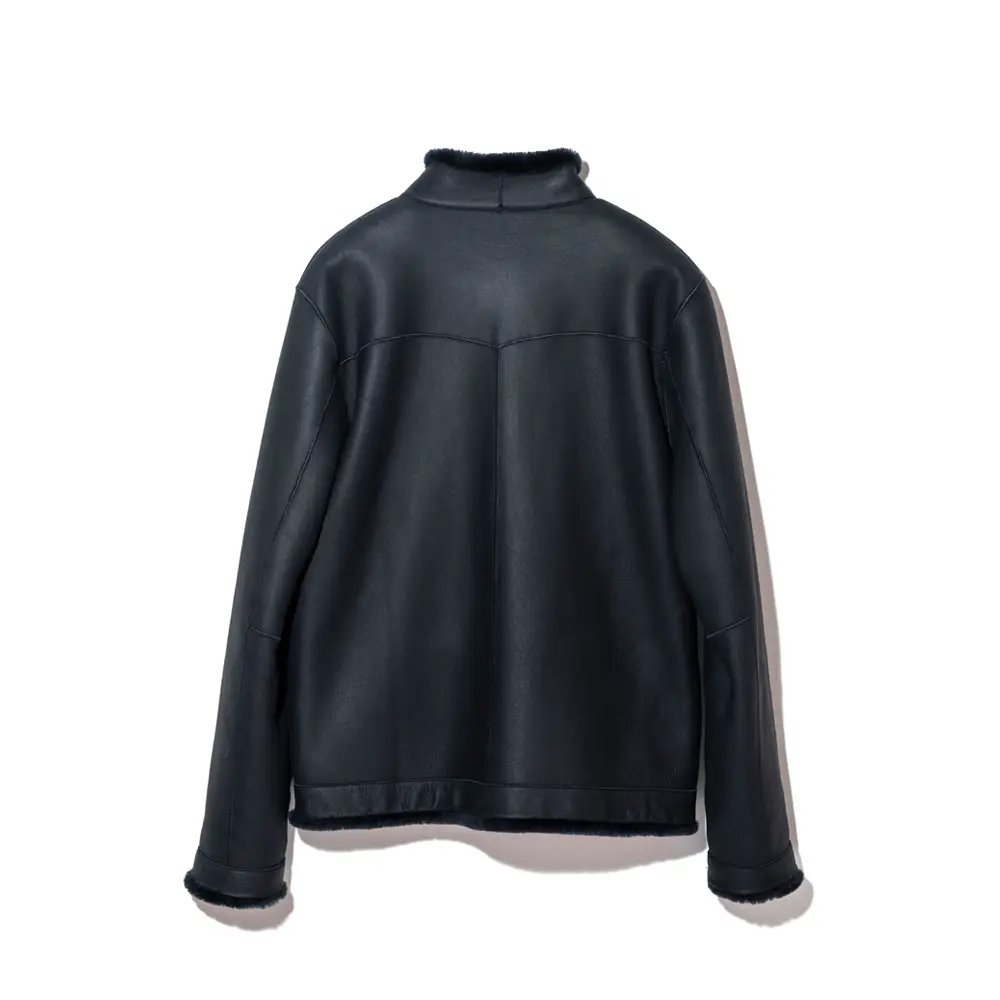 MERINO MOUTON REVERSIBLE JACKET leather jacket brand