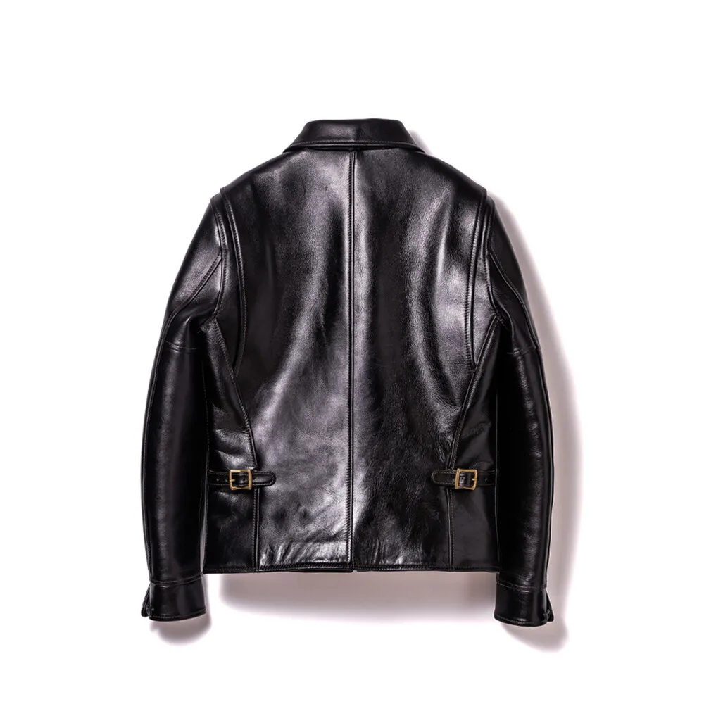 ANILINE STEER SINGLE BREASTED JACKET メンズ ウィメンズ レザージャケット 革ジャン