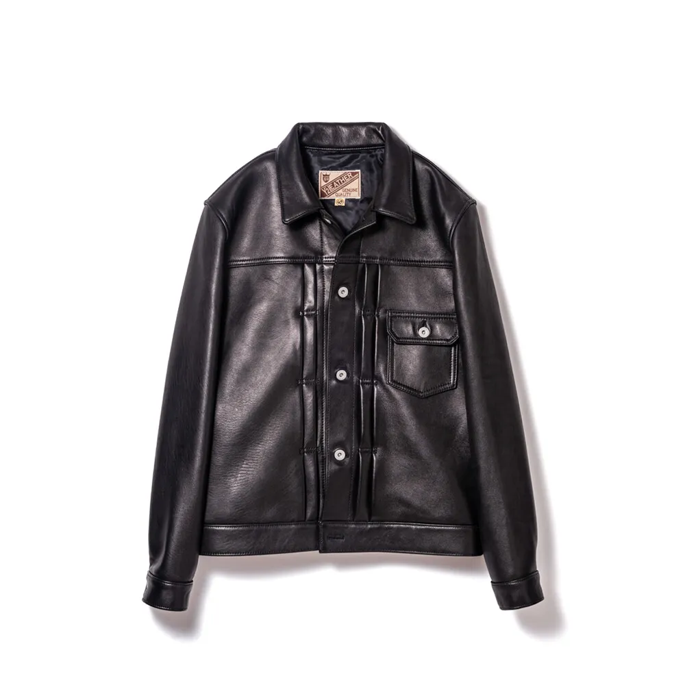 SHEEP SKIN TYPE I JEAN JACKET leather jacket brand