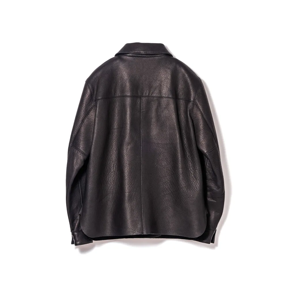 DEER SKIN SHIRT JACKET メンズ ウィメンズ レザージャケット 革ジャン