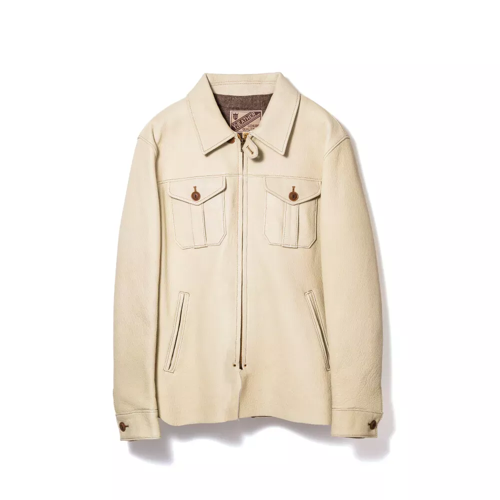 DEER SKIN SHIRT JACKET leather jacket brand