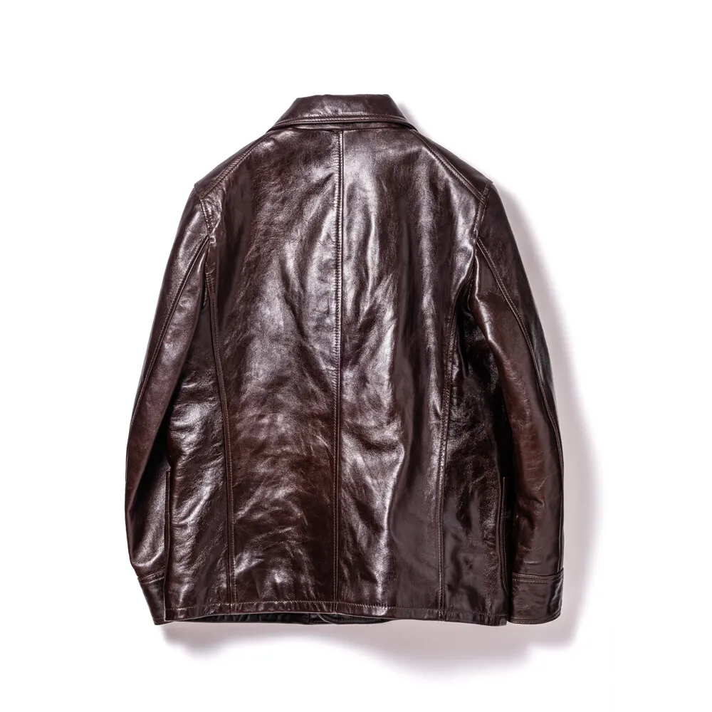 ANILINE HORSE SICILIAN JACKET メンズ ウィメンズ レザージャケット 革ジャン