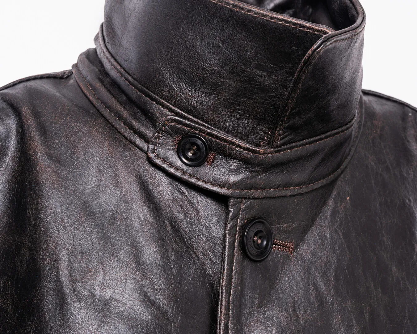 FADED HORSE CAR COAT leather jacket brand