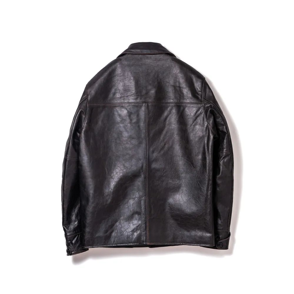 FADED HORSE CAR COAT leather jacket brand