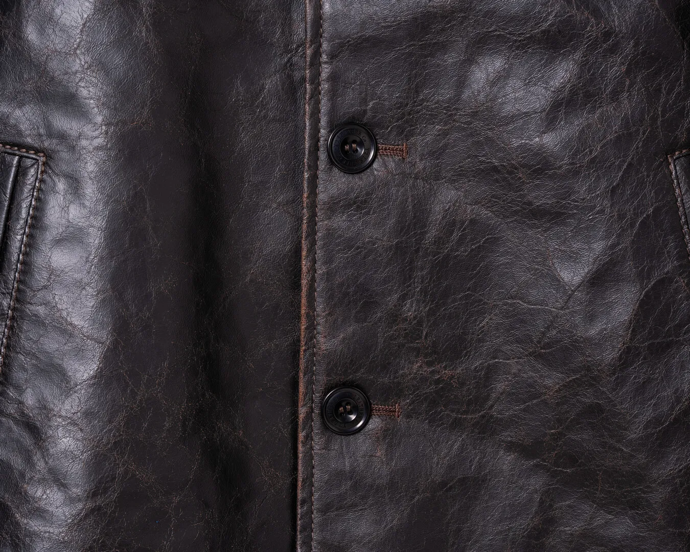 FADED HORSE CAR COAT leather jacket brand