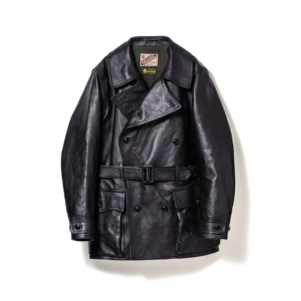 IRON TANNED HORSE AVIATIOR COAT leather jacket brand