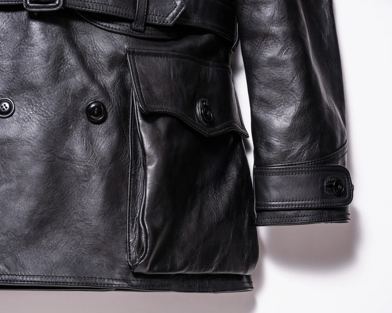 IRON TANNED HORSE AVIATIOR COAT leather jacket brand