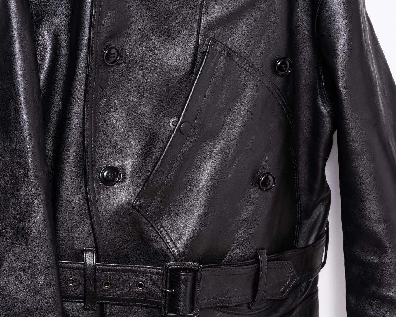 IRON TANNED HORSE AVIATIOR COAT leather jacket brand