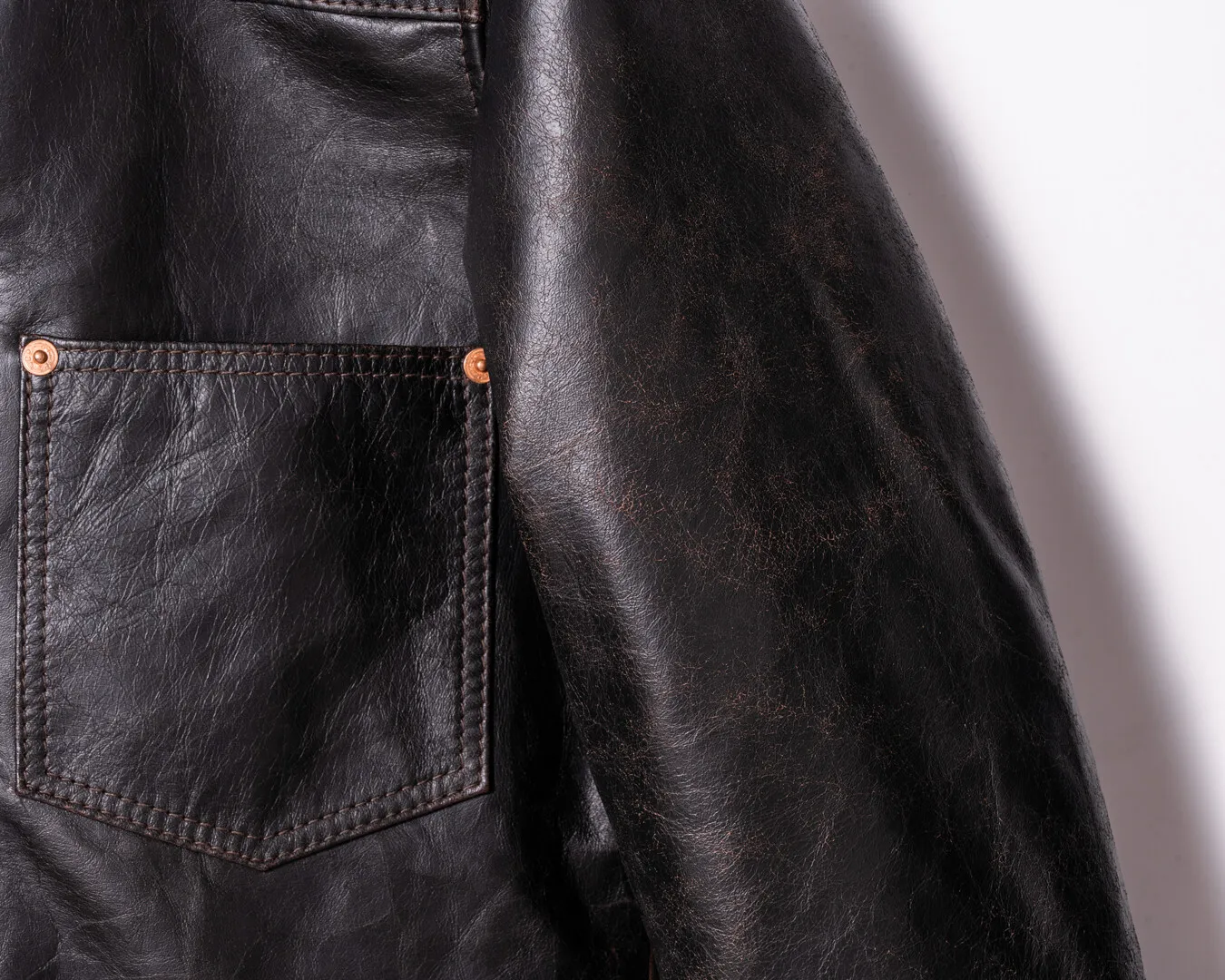 FADED HORSE WWII JEAN JACKET メンズ ウィメンズ レザージャケット 革ジャン