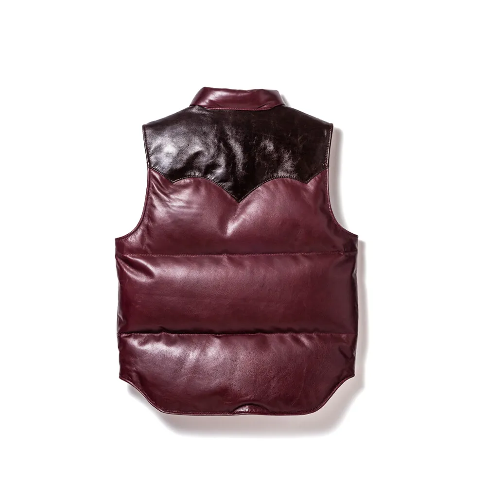 OIL SOFT HORSE×ANILINE HORSE DOWN JACKET leather jacket brand