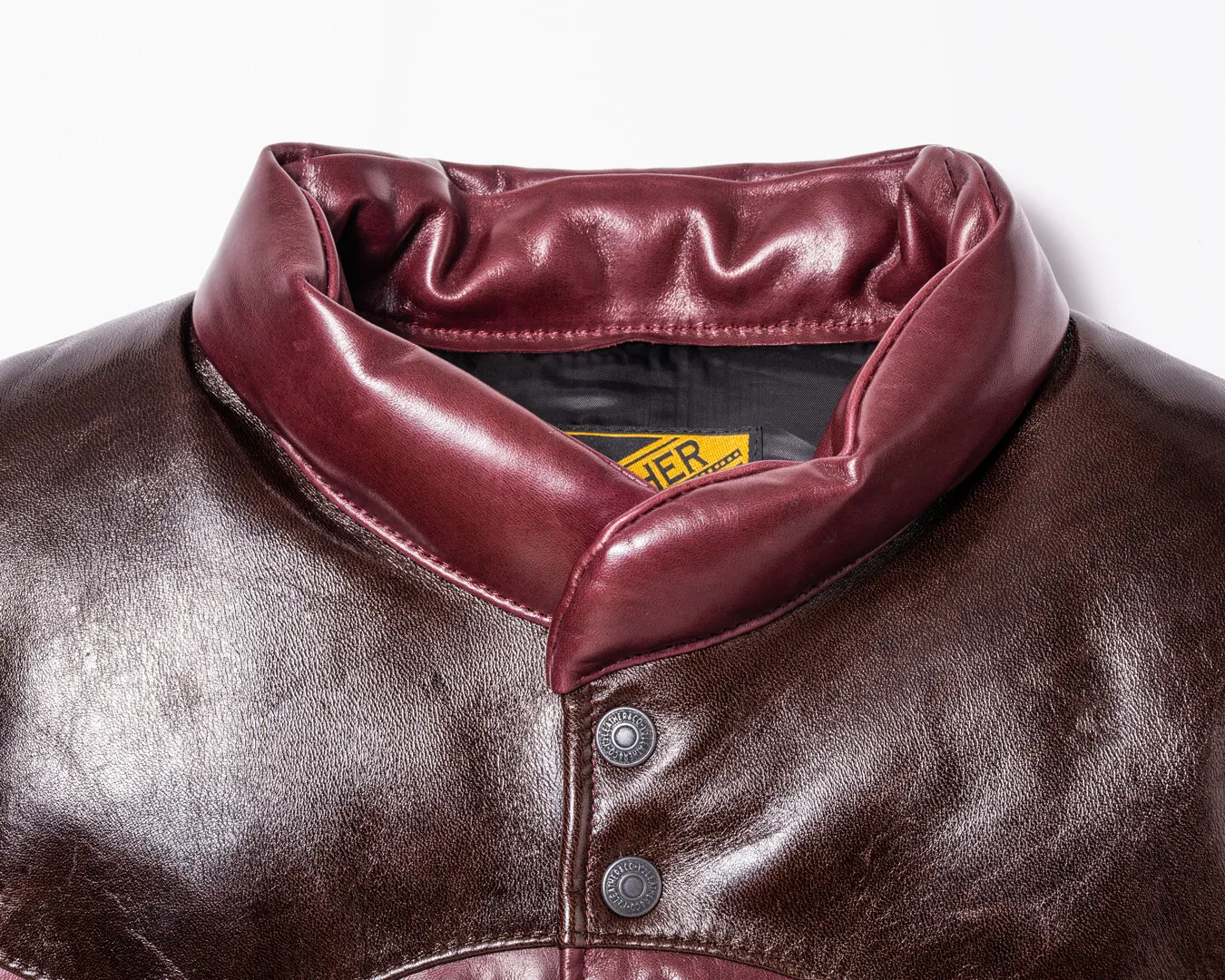OIL SOFT HORSE×ANILINE HORSE DOWN JACKET