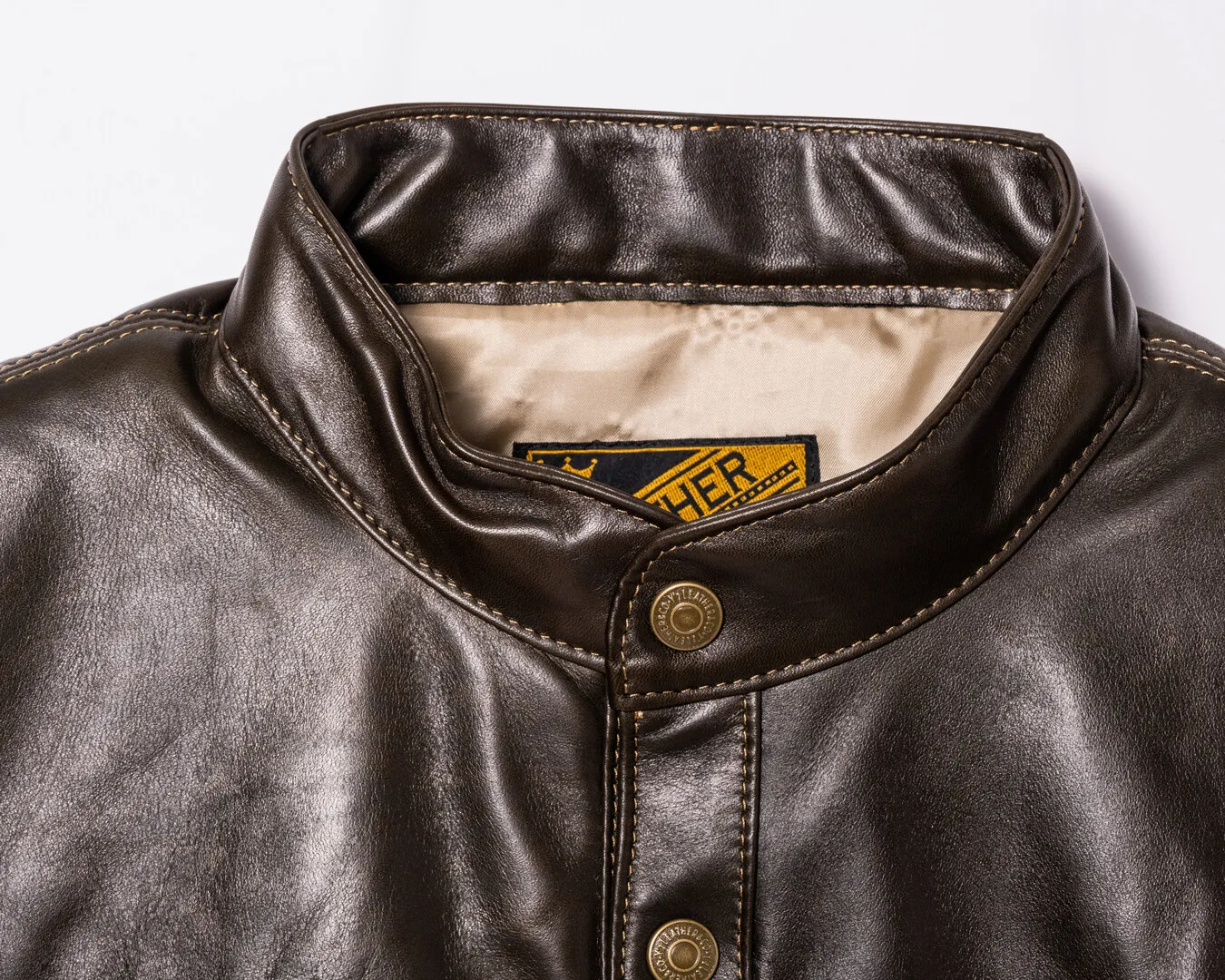 OIL SOFT HORSE LINER VEST leather jacket brand