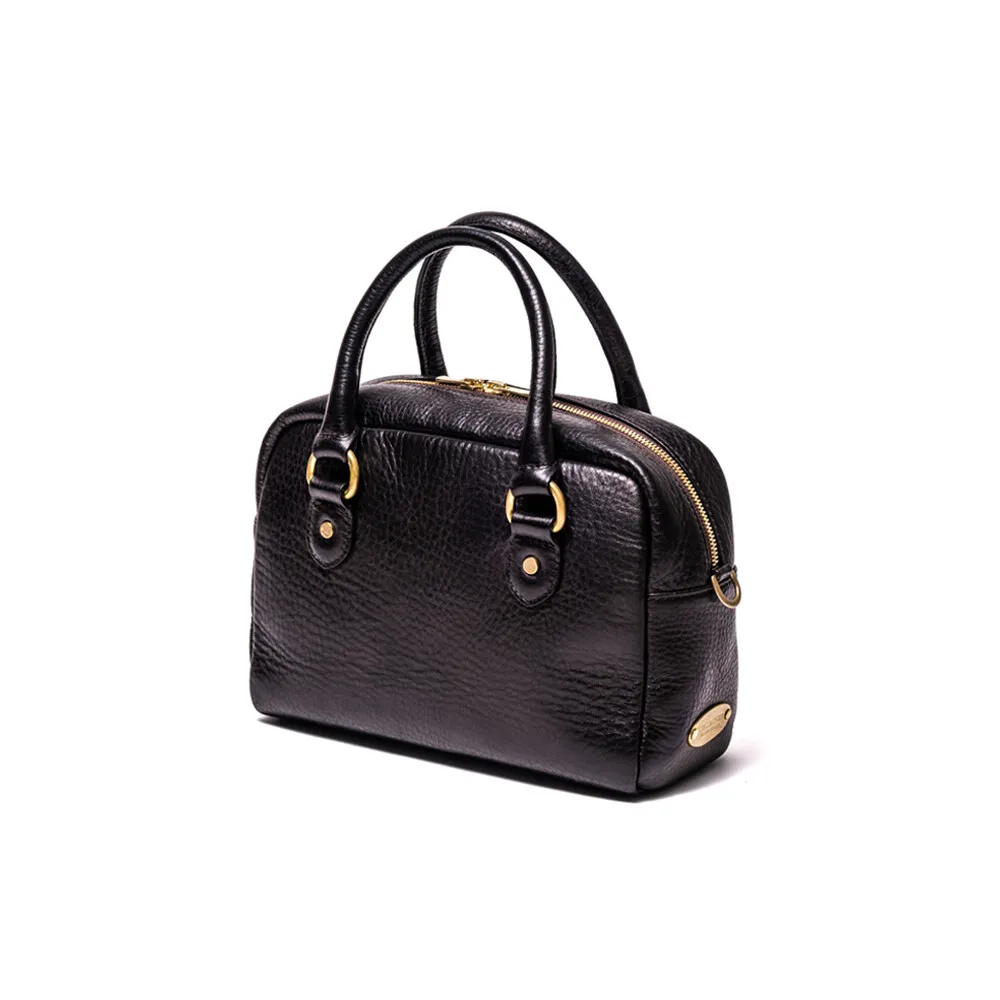 OILED ROUGH STEER MINI BOSTON BAG leather jacket brand